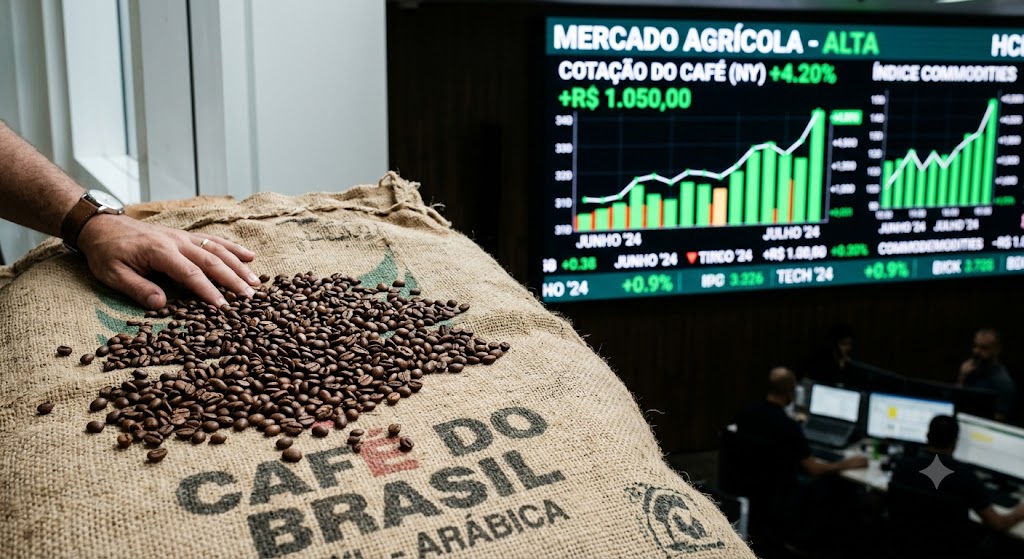 Preço do Café Arábica Sobe e Puxa Alta de Commodities
