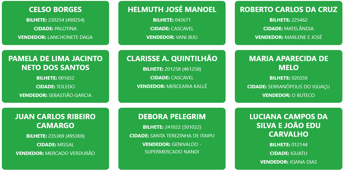 Proeste: Morador de Santa Terezinha Ganha R$50 Mil ao Dividir Prêmio 8 Resultado Proeste Concurso 42 - números sorteados prêmio 7