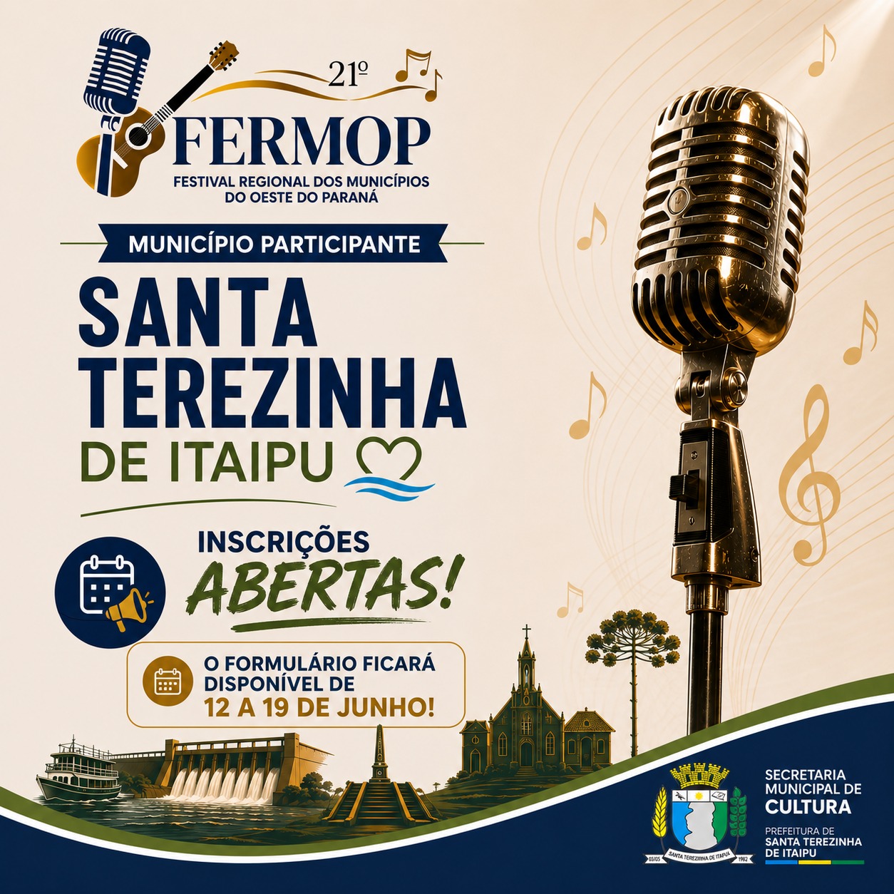 Inscrições FERMOP 2026: Vagas em Santa Terezinha