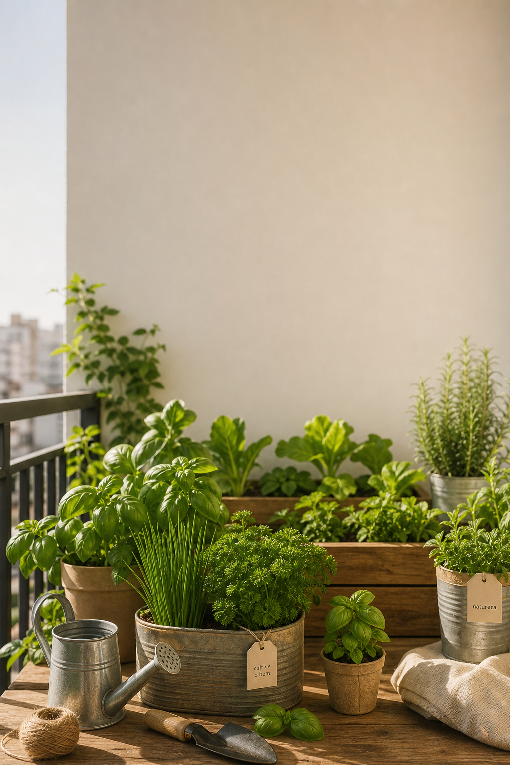 Horta em casa: orgânica, sustentável e urbana