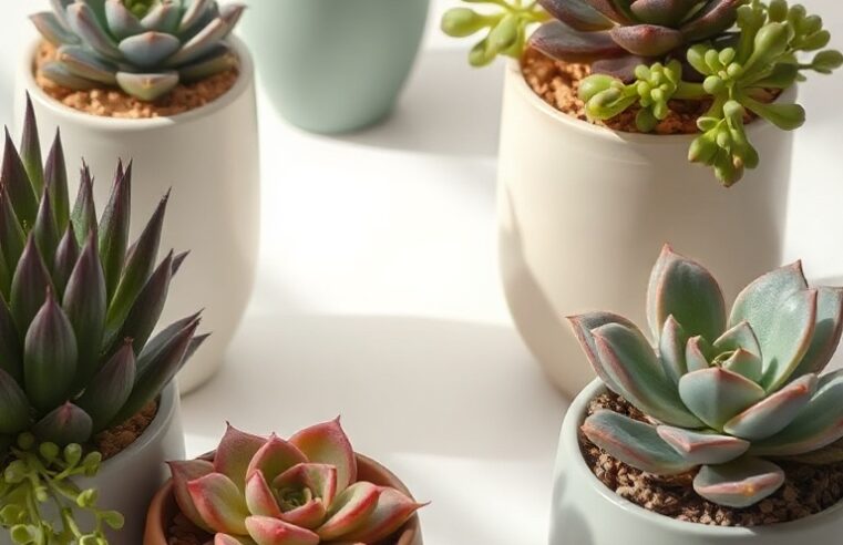 Suculentas em vasos: guia prático para escolher e cuidar