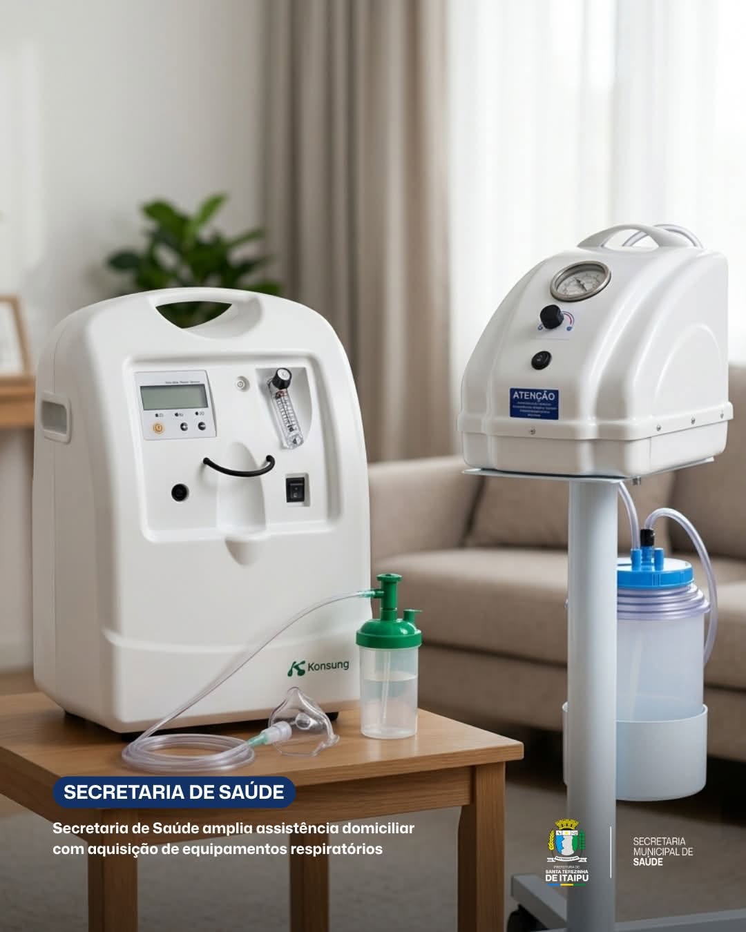 STI adquire concentradores de oxigênio para atendimento domiciliar