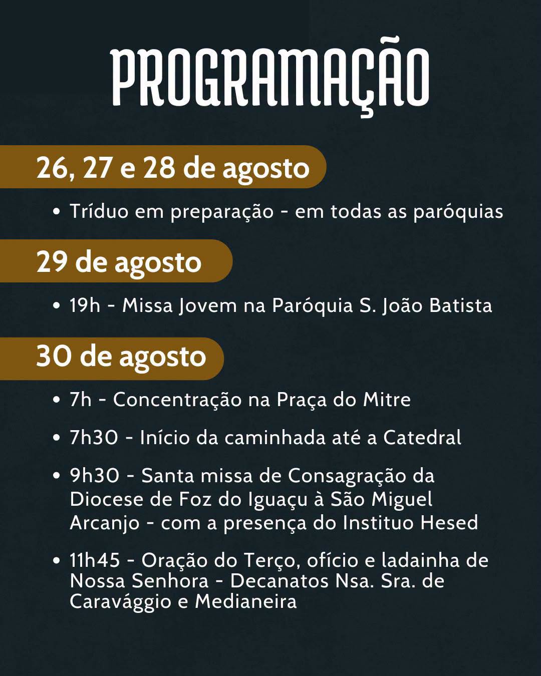 20ª Romaria Diocesana em Foz consagra Diocese a São Miguel Arcanjo 3 1784630788 811 747168608 1044400744806845 8121775907542646924 n