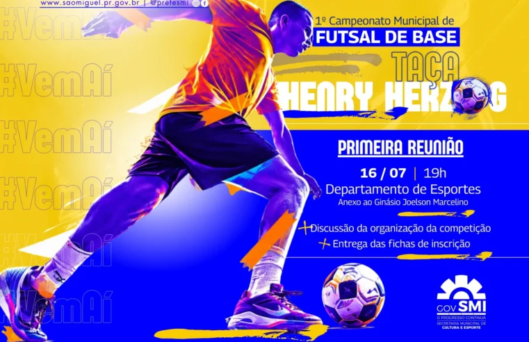 Futsal de Base em São Miguel do Iguaçu define Taça Henry Herzog
