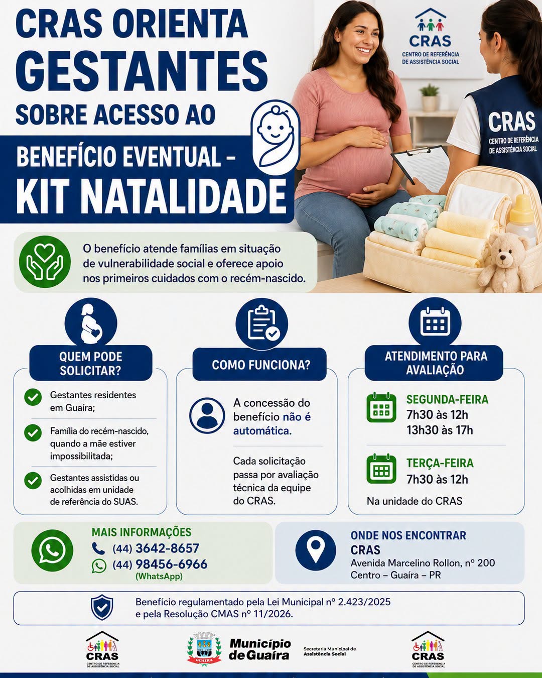 Kit Natalidade CRAS Guaíra: Como Solicitar o Benefício