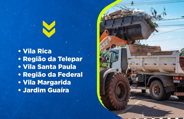 Recolha de Entulho em Guaíra: Cronograma de 27 a 30 de Julho