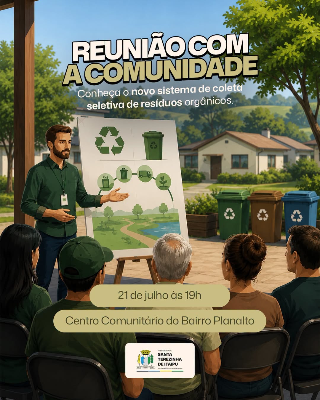 Coleta seletiva de orgânicos chega ao Planalto em Santa Terezinha