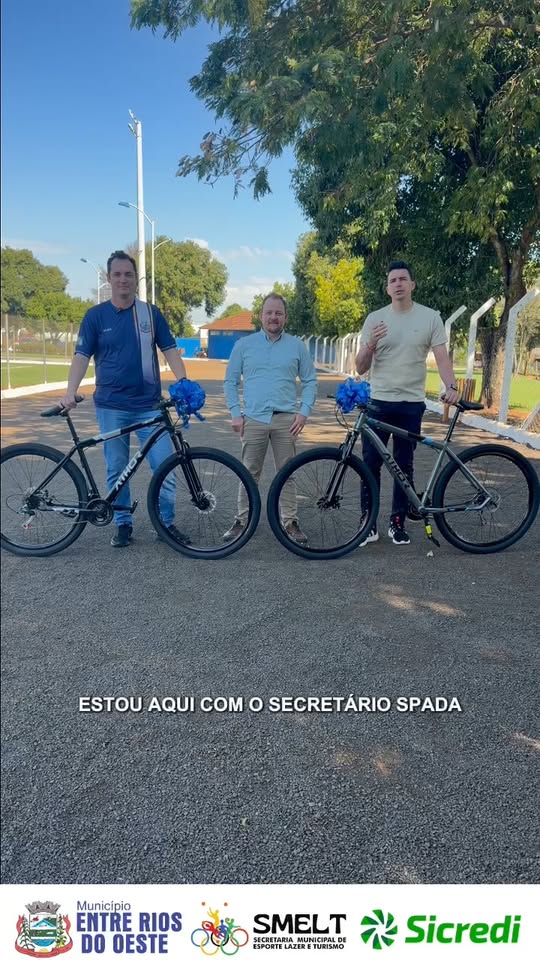 Passeio ciclístico em Entre Rios do Oeste celebra Dia dos Pais