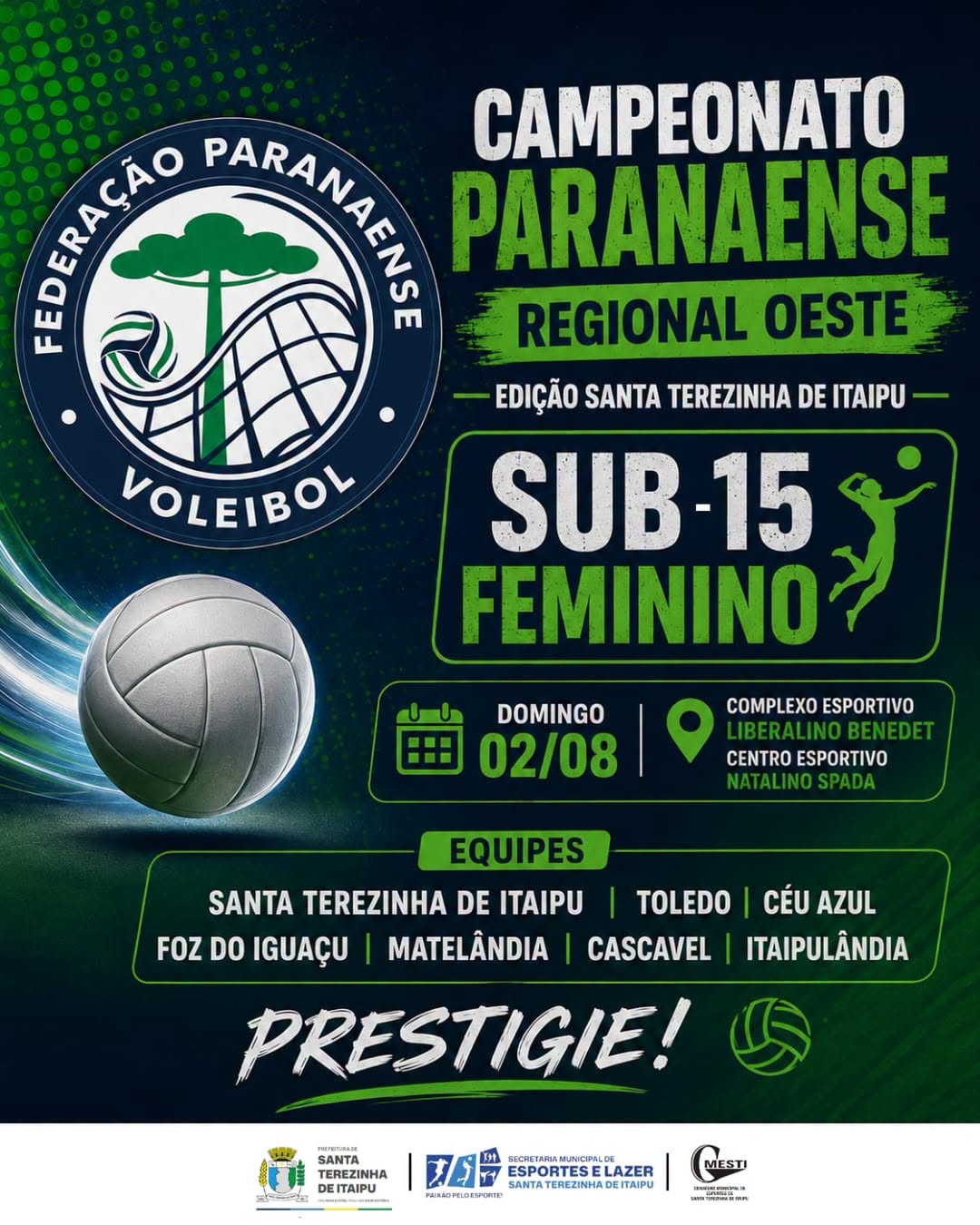 Campeonato Regional Oeste Voleibol Feminino em Santa Terezinha de Itaipu