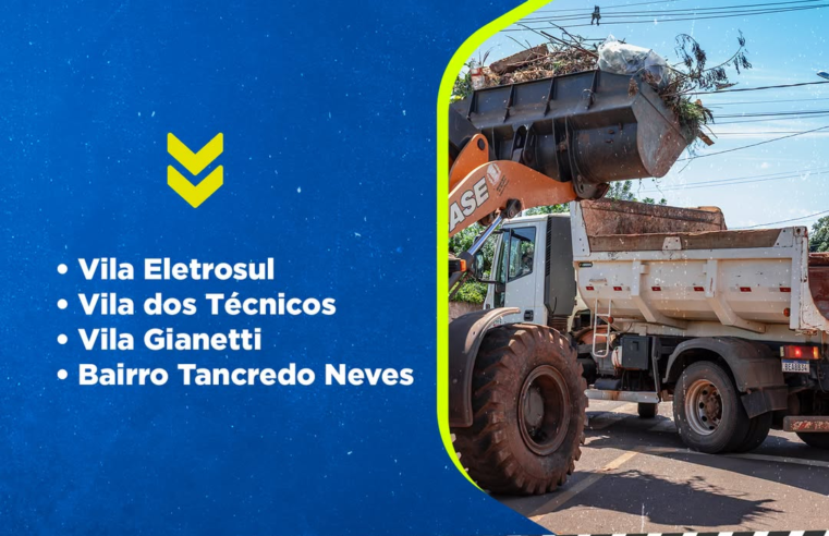 Recolha de Entulho em Guaíra Atende 4 Bairros em Agosto