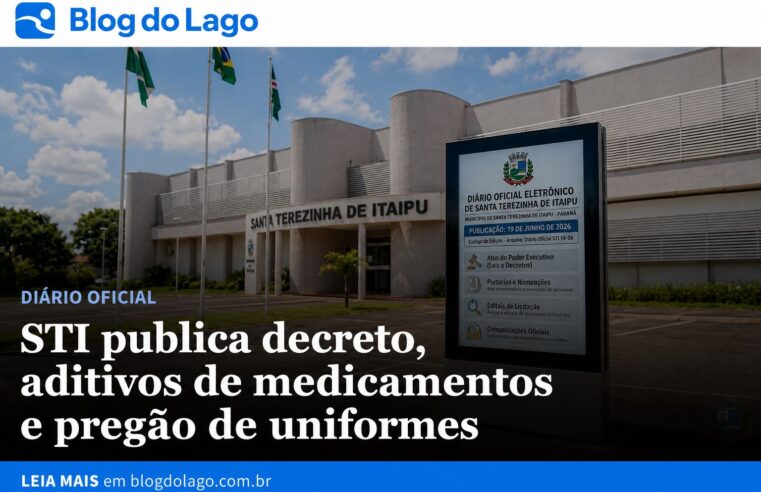 Diário Oficial STI: decreto, licitação e aditivos publicados em 16/07