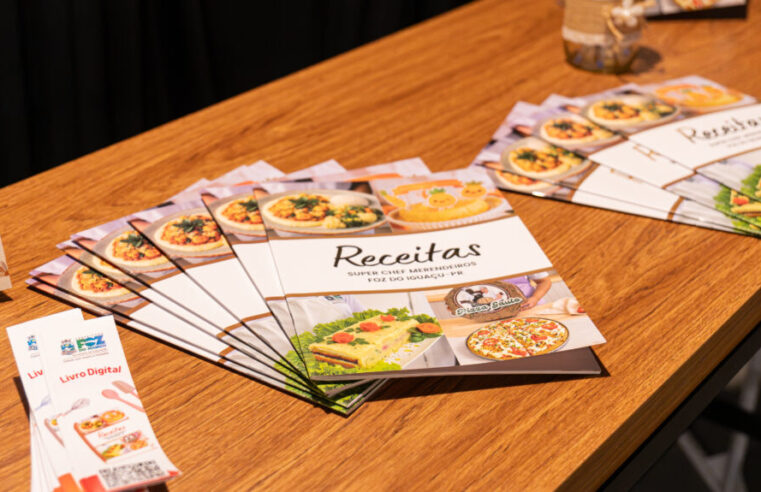 Livro de receitas Super Chef Merendeiros é lançado em Foz