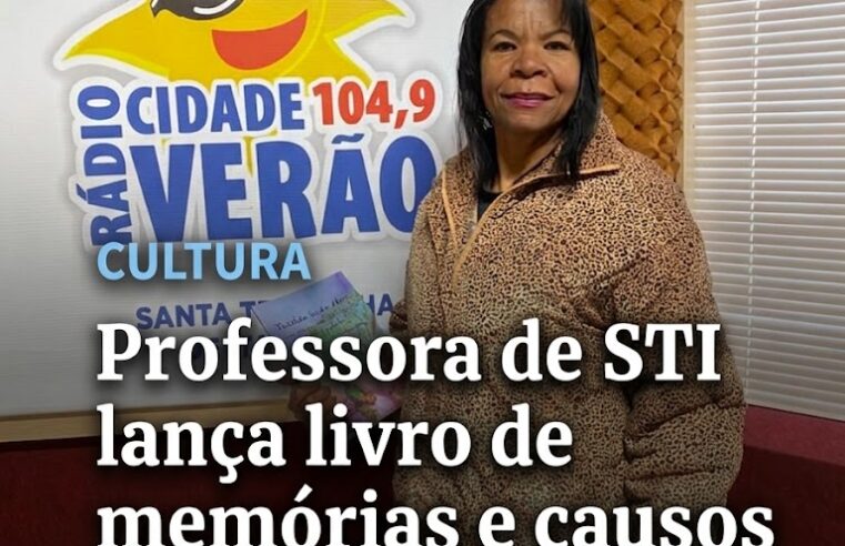 Professora de STI lança livro de memórias e causos familiares