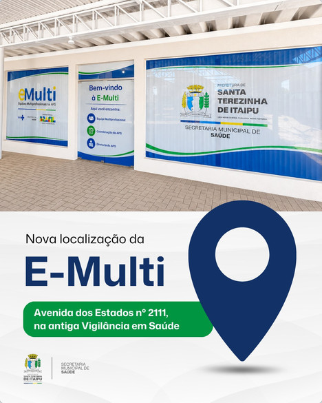 E-Multi muda de endereço em Santa Terezinha de Itaipu