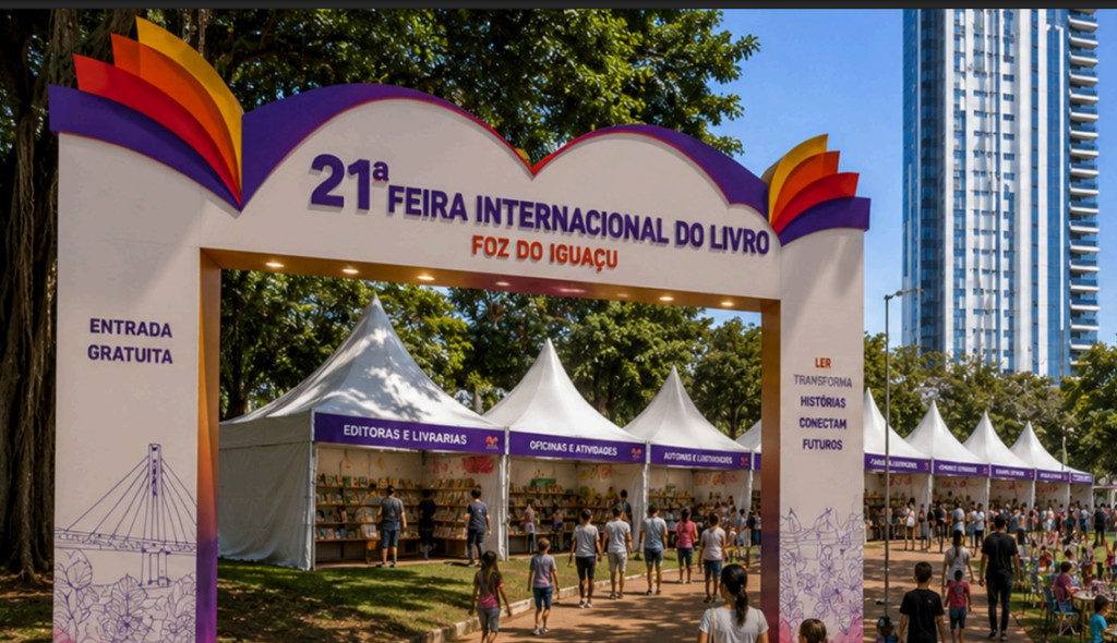 21ª Feira do Livro de Foz do Iguaçu Inicia Dia 03 na Praça da Paz