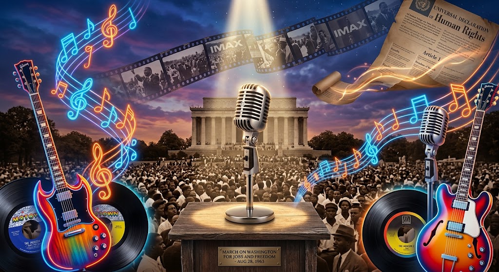 28 de agosto: Discurso de Luther King, Jack Black e Jackson 5!