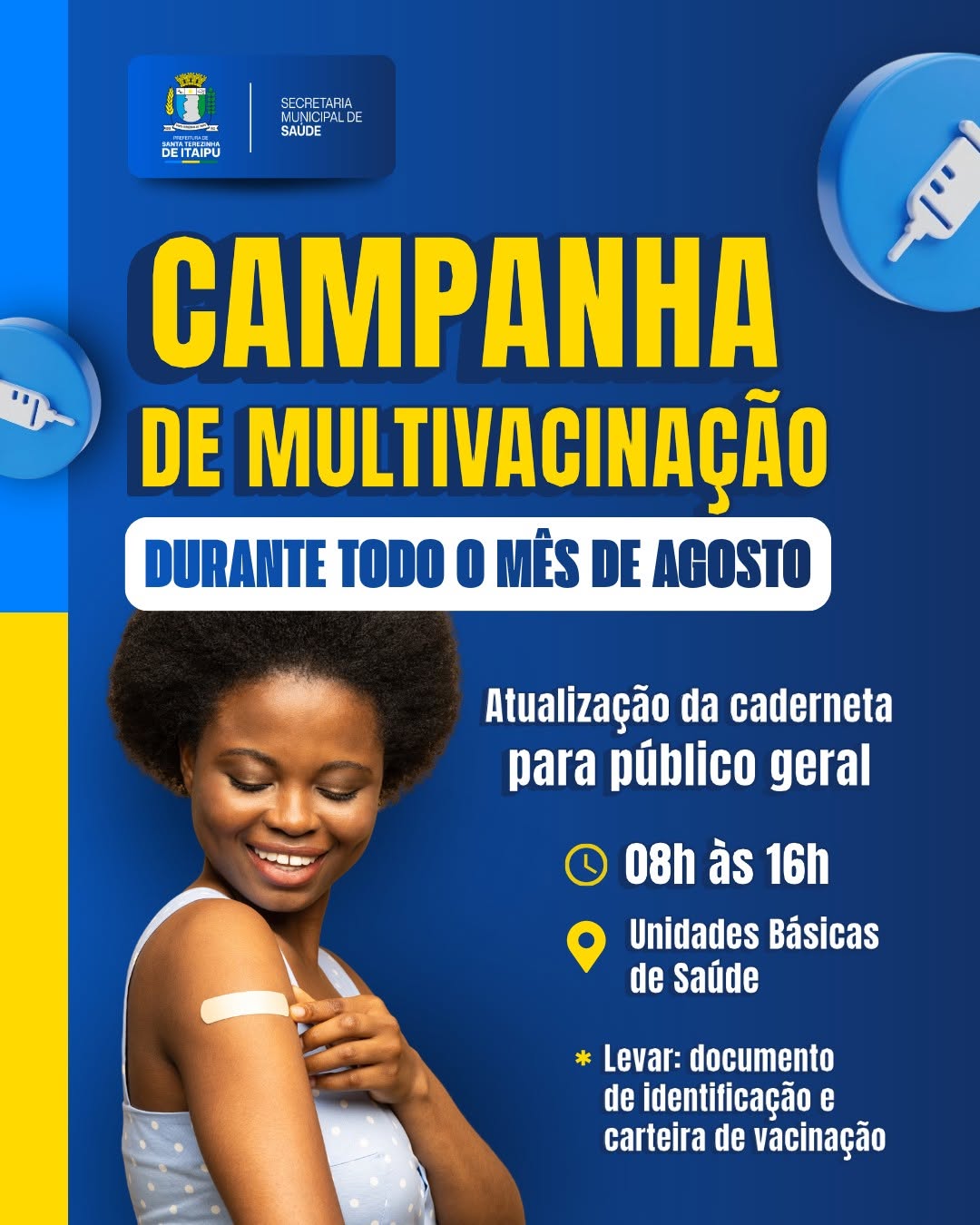 Campanha de Multivacinação em Santa Terezinha de Itaipu