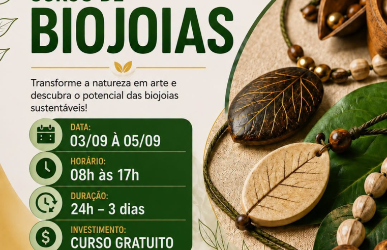 Missal abre vagas para curso gratuito de biojoias