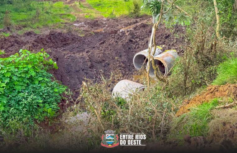 Obras em Entre Rios do Oeste retomam projeto de galerias