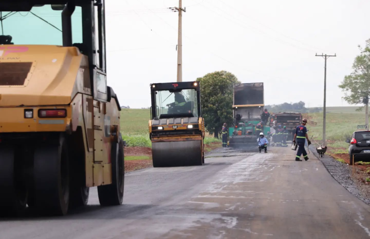 Pavimentação Marechal Cândido Rondon avança no trecho rural
