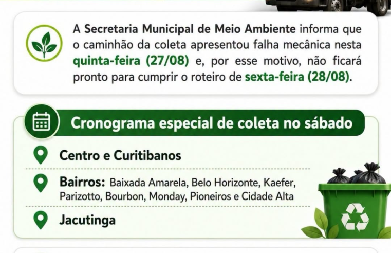 Coleta de Lixo em Itaipulândia: Veja o Novo Cronograma