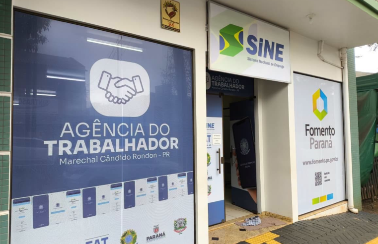 Vagas no Sine de Marechal Cândido Rondon: 446 oportunidades