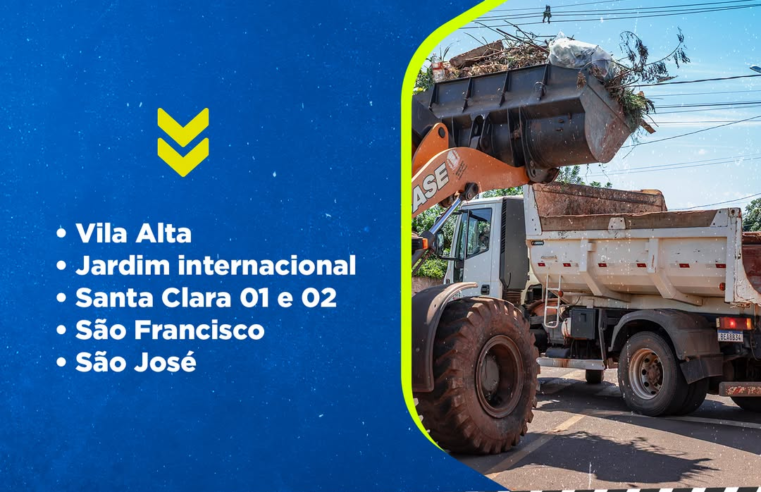 Recolha de entulhos em Guaíra atende seis bairros