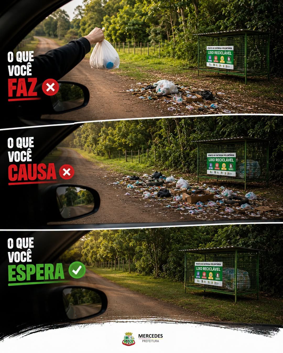 Coleta seletiva em Mercedes exige descarte correto