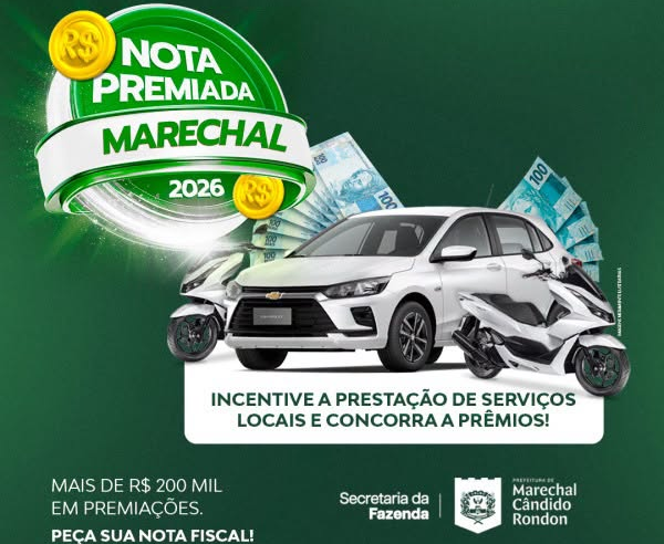 Sorteio da Nota Premiada Marechal distribui 8 mil reais