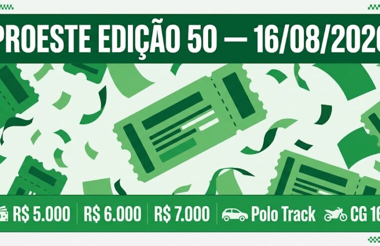 Resultado Proeste Hoje: Edição 50 de 16 de Agosto de 2026