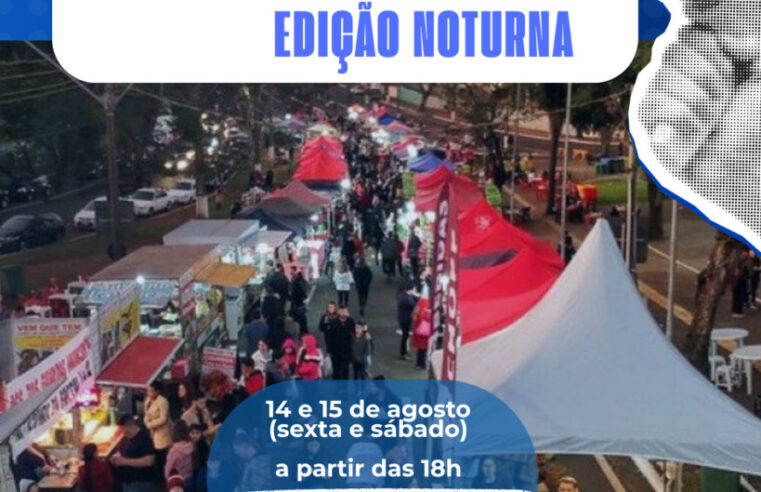 Feirinha da JK em Foz do Iguaçu terá edição noturna