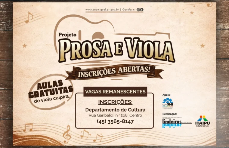 Vagas Para Aulas de Viola Caipira em São Miguel do Iguaçu